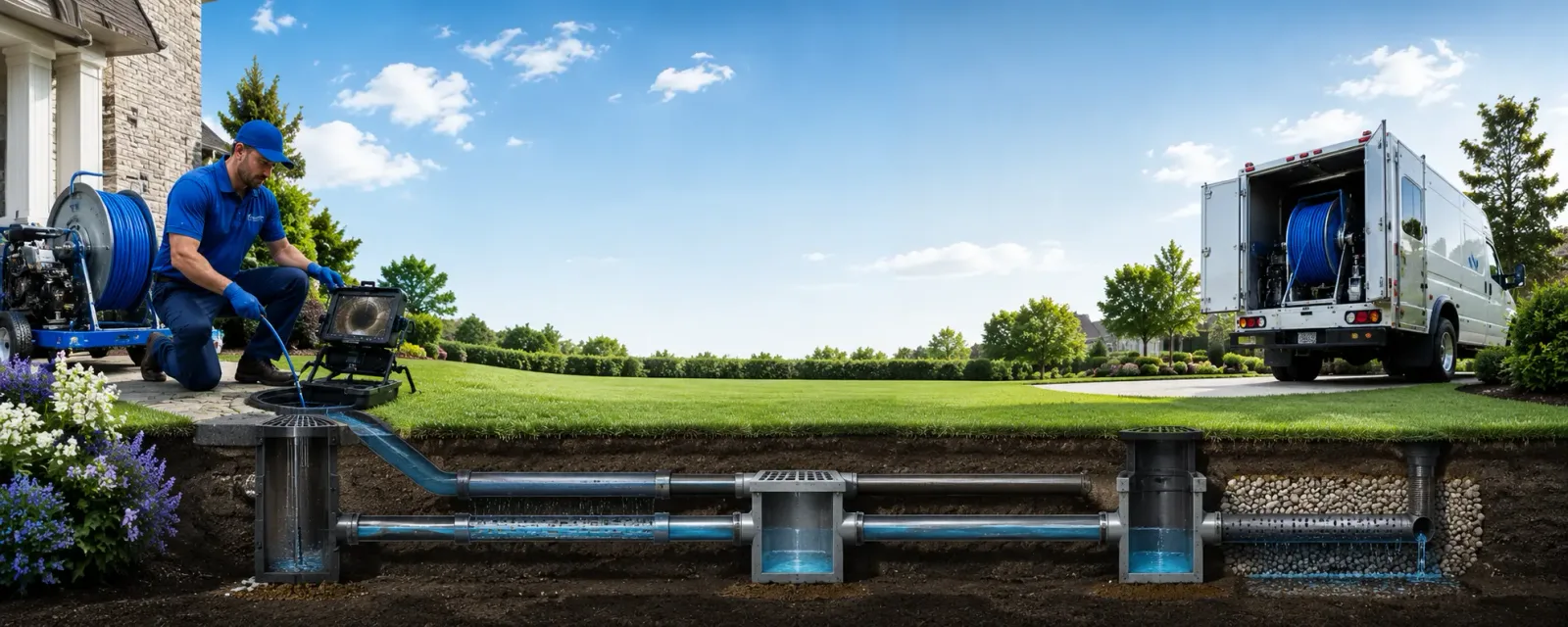Outdoor drain cleaning information for Winn, MI