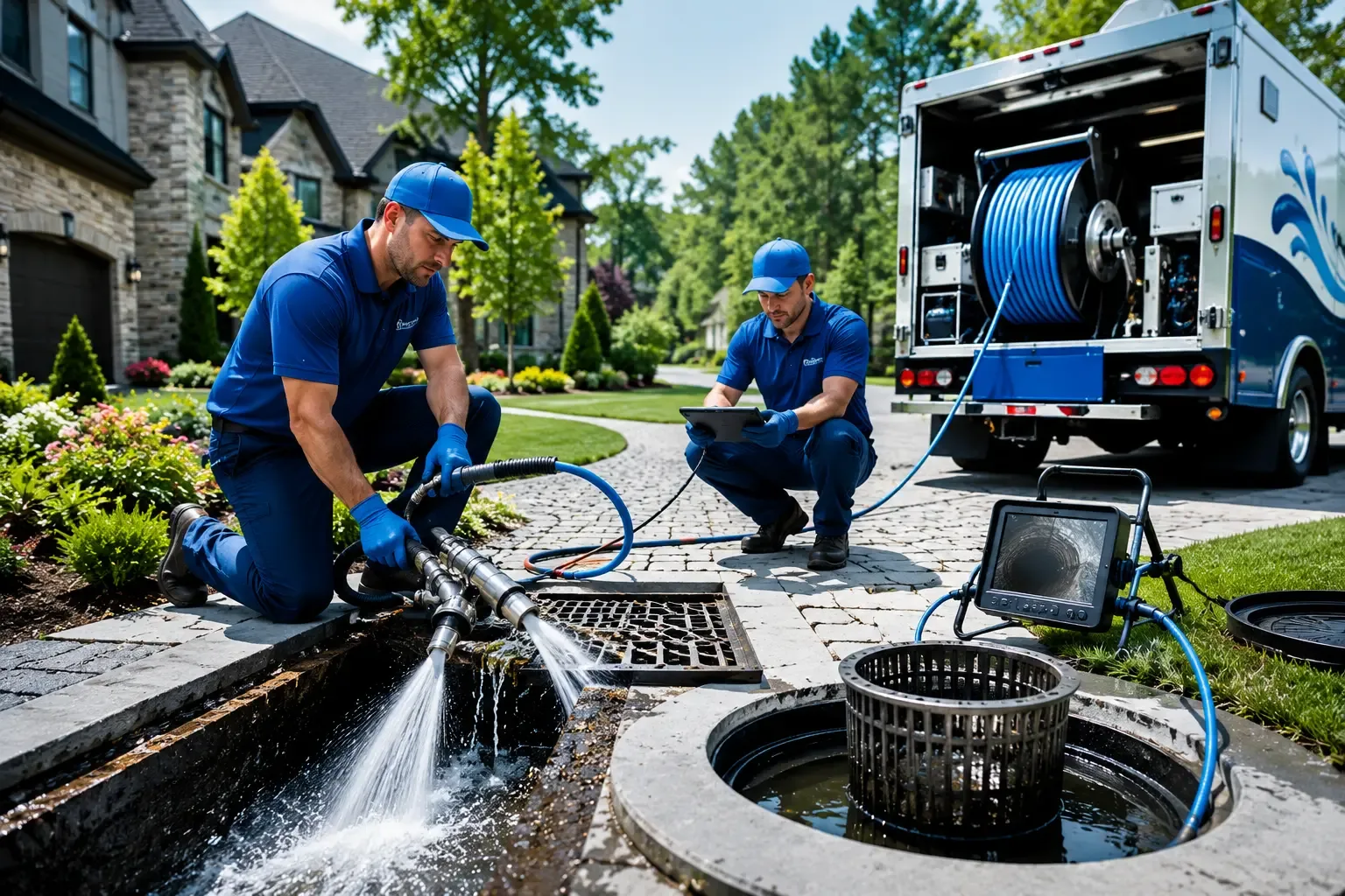 Local outdoor drain cleaning professionals in Winn, MI