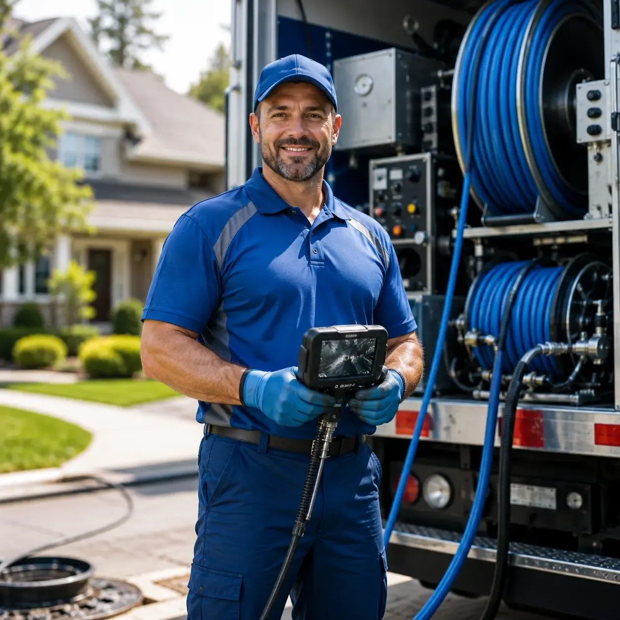 Local outdoor drain cleaning specialists in Winn, MI